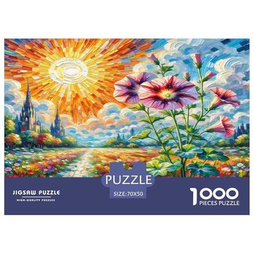 Petunia Hybride Puzzles 1000 Teile Schwer Puzzle Spielzeug Lernspiel Impossible Herausforderungsspielzeug Für Erwachsene Und Kinder in Bewährter 70x50cm/1000pcs von WKASLDNS