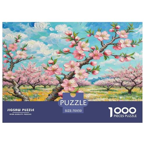 Pfirsichblüte Puzzle 1000 Teile Schwer Puzzle Spielzeug Pädagogisches Spiel Impossible Herausforderungsspielzeug Für Erwachsene Und Kinder in Bewährter 70x50cm/1000pcs Pfirsichblüte Puzzle 1000 Teile Schwer Puzzle Spielzeug Pädagogisches Spiel Impossible Herausforderungsspielzeug Für Erwachsene Und Kinder in Bewährter 70x50cm/1000pcs von WKASLDNS