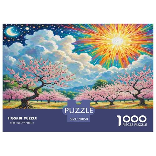 Pfirsichblüte Puzzles 1000 Teile Schwer Puzzle Spielzeug Pädagogisches Spiel Impossible Herausforderung Spielzeug Für Erwachsene Und Kinder in Bewährter 70x50cm/1000pcs Pfirsichblüte Puzzles 1000 Teile Schwer Puzzle Spielzeug Pädagogisches Spiel Impossible Herausforderung Spielzeug Für Erwachsene Und Kinder in Bewährter 70x50cm/1000pcs von WKASLDNS