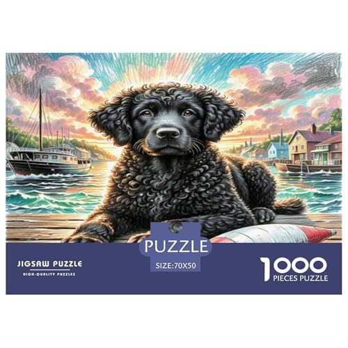 Portugiesischer WassErhund Puzzles 1000 Teile Schwer Puzzle Spielzeug Pädagogisches Spiel Impossible Herausforderungsspielzeug Für Erwachsene Kinder 70x50cm/1000pcs Portugiesischer WassErhund Puzzles 1000 Teile Schwer Puzzle Spielzeug Pädagogisches Spiel Impossible Herausforderungsspielzeug Für Erwachsene Kinder 70x50cm/1000pcs von WKASLDNS