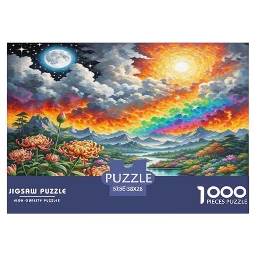 Protea Cynaroides Puzzle 1000 Teile Schwer Puzzle Spielzeug Lernspiel Impossible Herausforderungsspielzeug Für Erwachsene Kinder 38x26cm/1000pcs von WKASLDNS