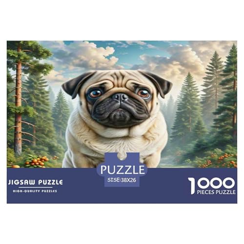 Pug Puzzle 1000 Teile Schwer Puzzle Spielzeug Lernspiel Impossible Herausforderung Spielzeug Für Erwachsene Kinder 38x26cm/1000pcs Pug Puzzle 1000 Teile Schwer Puzzle Spielzeug Lernspiel Impossible Herausforderung Spielzeug Für Erwachsene Kinder 38x26cm/1000pcs von WKASLDNS