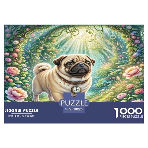 Pug Puzzle 1000-teilige Schwer Puzzle Spielzeug Pädagogisches Spiel Impossible Herausforderungsspielzeug Für Erwachsene Und Kinder in Bewährter 38x26cm/1000pcs Pug Puzzle 1000-teilige Schwer Puzzle Spielzeug Pädagogisches Spiel Impossible Herausforderungsspielzeug Für Erwachsene Und Kinder in Bewährter 38x26cm/1000pcs von WKASLDNS