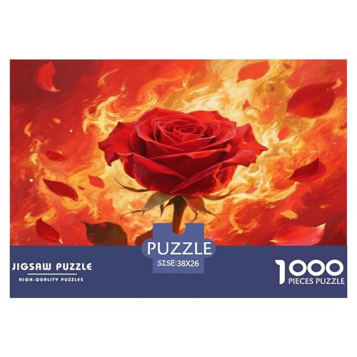 Rose Puzzle 1000 Teile Schwer Puzzle Spielzeug Lernspiel Impossible Herausforderung Spielzeug Für Erwachsene Und Kinder in Bewährter 38x26cm/1000pcs Rose Puzzle 1000 Teile Schwer Puzzle Spielzeug Lernspiel Impossible Herausforderung Spielzeug Für Erwachsene Und Kinder in Bewährter 38x26cm/1000pcs von WKASLDNS
