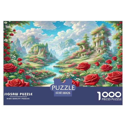 Rose Puzzle 1000-teilige Schwer Puzzle Spielzeug Pädagogisches Spiel Impossible Herausforderungsspielzeug Für Erwachsene Und Kinder Ab 12 Jahren 38x26cm/1000pcs Rose Puzzle 1000-teilige Schwer Puzzle Spielzeug Pädagogisches Spiel Impossible Herausforderungsspielzeug Für Erwachsene Und Kinder Ab 12 Jahren 38x26cm/1000pcs von WKASLDNS