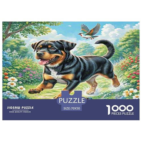 Rottweiler Puzzle 1000 Teile Schwer Puzzle Spielzeug Pädagogisches Spiel Impossible Herausforderungsspielzeug Für Erwachsene Kinder 70x50cm/1000pcs Rottweiler Puzzle 1000 Teile Schwer Puzzle Spielzeug Pädagogisches Spiel Impossible Herausforderungsspielzeug Für Erwachsene Kinder 70x50cm/1000pcs von WKASLDNS
