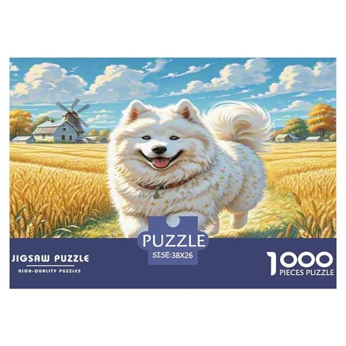 Samoyed Hund Puzzle 1000 Teile Schwer Puzzle Spielzeug Lernspiel Impossible Herausforderung Spielzeug Für Erwachsene Kinder 38x26cm/1000pcs Samoyed Hund Puzzle 1000 Teile Schwer Puzzle Spielzeug Lernspiel Impossible Herausforderung Spielzeug Für Erwachsene Kinder 38x26cm/1000pcs von WKASLDNS
