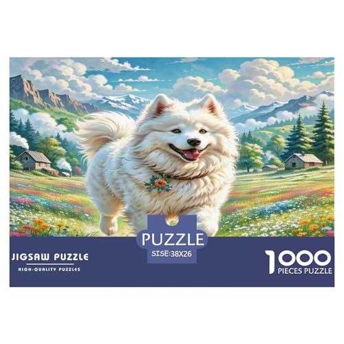 Samoyed Hund Puzzle 1000 Teile Schwer Puzzle Spielzeug Lernspiel Impossible Herausforderungsspielzeug Für Erwachsene Kinder 38x26cm/1000pcs Samoyed Hund Puzzle 1000 Teile Schwer Puzzle Spielzeug Lernspiel Impossible Herausforderungsspielzeug Für Erwachsene Kinder 38x26cm/1000pcs von WKASLDNS