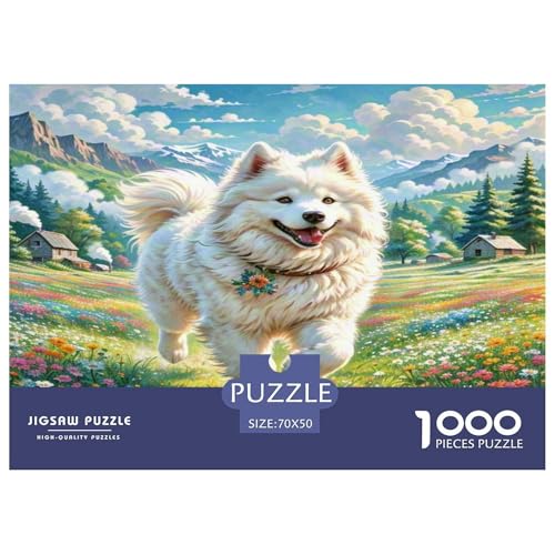 Samoyed Hund Puzzle 1000 Teile Schwer Puzzle Spielzeug Pädagogisches Spiel Impossible Herausforderung Spielzeug Für Erwachsene Und Kinder Ab 14 Jahren 70x50cm/1000pcs Samoyed Hund Puzzle 1000 Teile Schwer Puzzle Spielzeug Pädagogisches Spiel Impossible Herausforderung Spielzeug Für Erwachsene Und Kinder Ab 14 Jahren 70x50cm/1000pcs von WKASLDNS