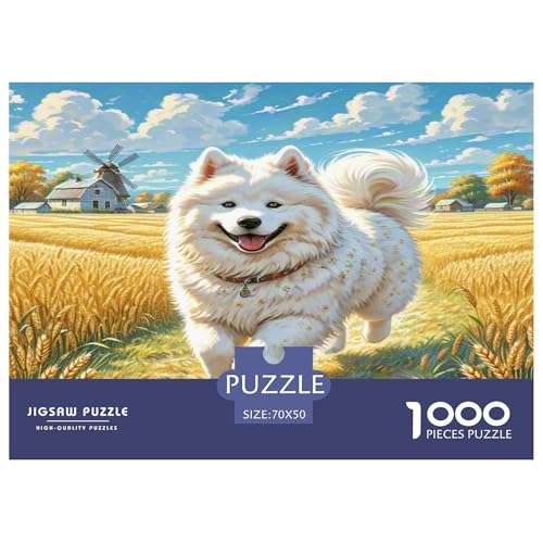 Samoyed Hund Puzzle 1000-teilige Schwer Puzzle Spielzeug Pädagogisches Spiel Impossible Herausforderung Spielzeug Für Erwachsene Und Kinder Ab 14 Jahren 70x50cm/1000pcs Samoyed Hund Puzzle 1000-teilige Schwer Puzzle Spielzeug Pädagogisches Spiel Impossible Herausforderung Spielzeug Für Erwachsene Und Kinder Ab 14 Jahren 70x50cm/1000pcs von WKASLDNS