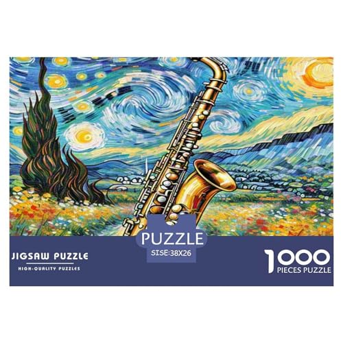 Saxofon Puzzle 1000-teilige Schwer Puzzle Spielzeug Pädagogisches Spiel Impossible Herausforderung Spielzeug Für Erwachsene Und Kinder Ab 14 Jahren 38x26cm/1000pcs Saxofon Puzzle 1000-teilige Schwer Puzzle Spielzeug Pädagogisches Spiel Impossible Herausforderung Spielzeug Für Erwachsene Und Kinder Ab 14 Jahren 38x26cm/1000pcs von WKASLDNS