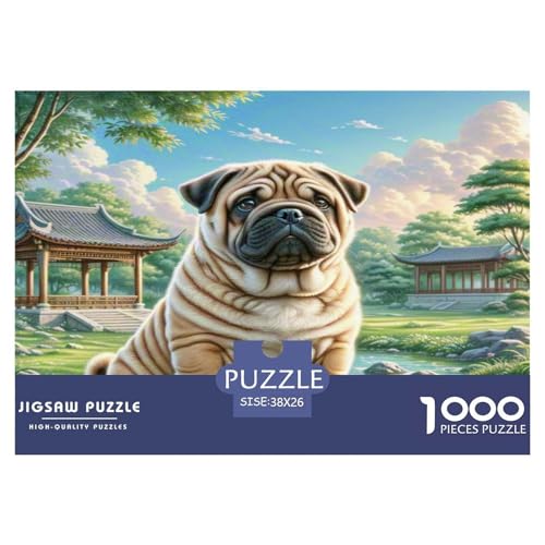Schar Pei Puzzle 1000 Teile Schwer Puzzle Spielzeug Lernspiel Impossible Herausforderung Spielzeug Für Erwachsene Kinder 38x26cm/1000pcs Schar Pei Puzzle 1000 Teile Schwer Puzzle Spielzeug Lernspiel Impossible Herausforderung Spielzeug Für Erwachsene Kinder 38x26cm/1000pcs von WKASLDNS