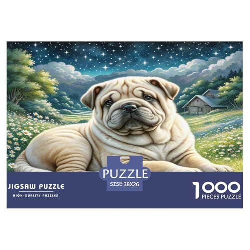 Schar Pei Puzzle 1000-teilige Schwer Puzzle Spielzeug Lernspiel Impossible Herausforderungsspielzeug Für Erwachsene Kinder 38x26cm/1000pcs Schar Pei Puzzle 1000-teilige Schwer Puzzle Spielzeug Lernspiel Impossible Herausforderungsspielzeug Für Erwachsene Kinder 38x26cm/1000pcs von WKASLDNS