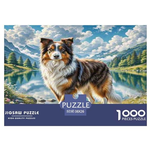 Schottischer SchäfErhund Puzzle 1000-teilige Schwer Puzzle Spielzeug Lernspiel Impossible Herausforderung Spielzeug Für Erwachsene Kinder 38x26cm/1000pcs Schottischer SchäfErhund Puzzle 1000-teilige Schwer Puzzle Spielzeug Lernspiel Impossible Herausforderung Spielzeug Für Erwachsene Kinder 38x26cm/1000pcs von WKASLDNS