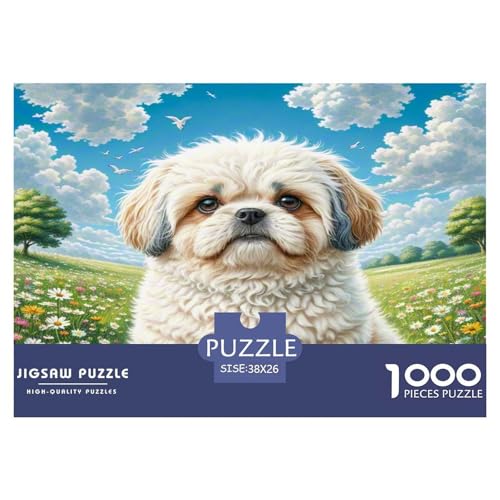 Shih Tzu Puzzle 1000 Teile Schwer Puzzle Spielzeug Lernspiel Impossible Herausforderungsspielzeug Für Erwachsene Und Kinder in Bewährter 38x26cm/1000pcs Shih Tzu Puzzle 1000 Teile Schwer Puzzle Spielzeug Lernspiel Impossible Herausforderungsspielzeug Für Erwachsene Und Kinder in Bewährter 38x26cm/1000pcs von WKASLDNS