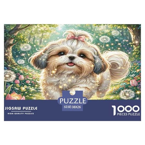 Shih Tzu Puzzle 1000-teilige Schwer Puzzle Spielzeug Lernspiel Impossible Herausforderungsspielzeug Für Erwachsene Und Kinder Ab 14 Jahren 38x26cm/1000pcs Shih Tzu Puzzle 1000-teilige Schwer Puzzle Spielzeug Lernspiel Impossible Herausforderungsspielzeug Für Erwachsene Und Kinder Ab 14 Jahren 38x26cm/1000pcs von WKASLDNS