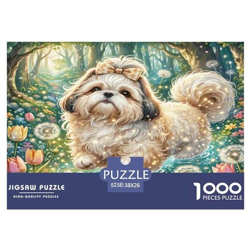 Shih Tzu Puzzle 1000-teilige Schwer Puzzle Spielzeug Lernspiel Impossible Herausforderungsspielzeug Für Erwachsene Und Kinder Ab 14 Jahren 38x26cm/1000pcs Shih Tzu Puzzle 1000-teilige Schwer Puzzle Spielzeug Lernspiel Impossible Herausforderungsspielzeug Für Erwachsene Und Kinder Ab 14 Jahren 38x26cm/1000pcs von WKASLDNS