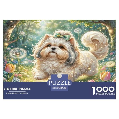 Shih Tzu Puzzles 1000 Teile Schwer Puzzle Spielzeug Lernspiel Impossible Herausforderungsspielzeug Für Erwachsene Kinder 38x26cm/1000pcs Shih Tzu Puzzles 1000 Teile Schwer Puzzle Spielzeug Lernspiel Impossible Herausforderungsspielzeug Für Erwachsene Kinder 38x26cm/1000pcs von WKASLDNS