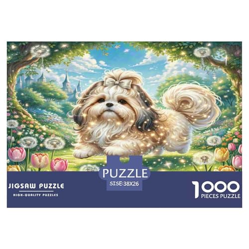 Shih Tzu Puzzles 1000 Teile Schwer Puzzle Spielzeug Pädagogisches Spiel Impossible Herausforderungsspielzeug Für Erwachsene Kinder 38x26cm/1000pcs Shih Tzu Puzzles 1000 Teile Schwer Puzzle Spielzeug Pädagogisches Spiel Impossible Herausforderungsspielzeug Für Erwachsene Kinder 38x26cm/1000pcs von WKASLDNS