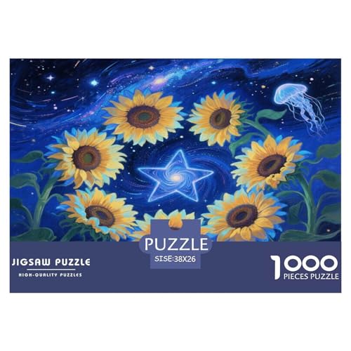 Sonnenblumen Puzzle 1000 Teile Schwer Puzzle Spielzeug Lernspiel Impossible Herausforderung Spielzeug Für Erwachsene Und Kinder in Bewährter 38x26cm/1000pcs Sonnenblumen Puzzle 1000 Teile Schwer Puzzle Spielzeug Lernspiel Impossible Herausforderung Spielzeug Für Erwachsene Und Kinder in Bewährter 38x26cm/1000pcs von WKASLDNS