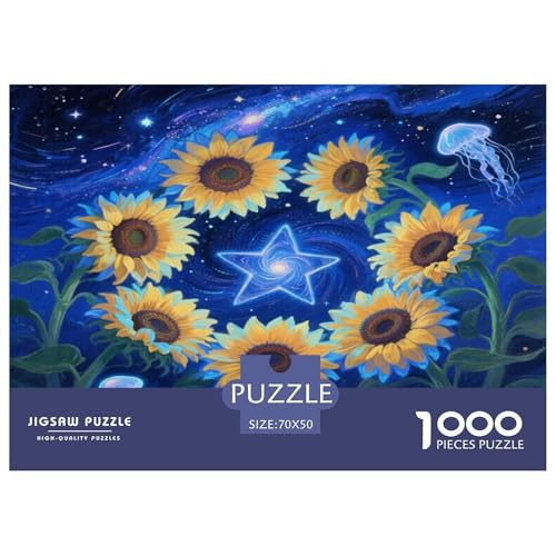 Sonnenblumen Puzzle 1000 Teile Schwer Puzzle Spielzeug Pädagogisches Spiel Impossible Herausforderungsspielzeug Für Erwachsene Und Kinder Ab 14 Jahren 70x50cm/1000pcs Sonnenblumen Puzzle 1000 Teile Schwer Puzzle Spielzeug Pädagogisches Spiel Impossible Herausforderungsspielzeug Für Erwachsene Und Kinder Ab 14 Jahren 70x50cm/1000pcs von WKASLDNS