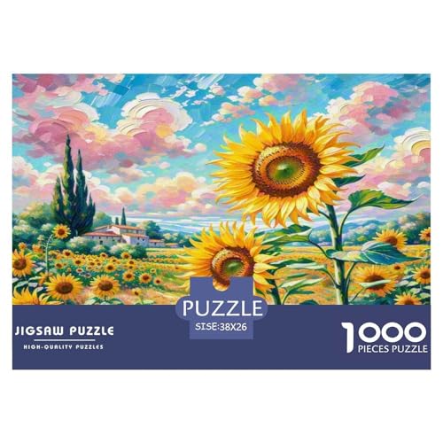 Sonnenblumen Puzzle 1000-teilige Schwer Puzzle Spielzeug Lernspiel Impossible Herausforderung Spielzeug Für Erwachsene Und Kinder Ab 12 Jahren 38x26cm/1000pcs Sonnenblumen Puzzle 1000-teilige Schwer Puzzle Spielzeug Lernspiel Impossible Herausforderung Spielzeug Für Erwachsene Und Kinder Ab 12 Jahren 38x26cm/1000pcs von WKASLDNS