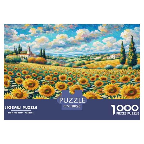 Sonnenblumen Puzzle 1000-teilige Schwer Puzzle Spielzeug Pädagogisches Spiel Impossible Herausforderungsspielzeug Für Erwachsene Kinder 38x26cm/1000pcs Sonnenblumen Puzzle 1000-teilige Schwer Puzzle Spielzeug Pädagogisches Spiel Impossible Herausforderungsspielzeug Für Erwachsene Kinder 38x26cm/1000pcs von WKASLDNS