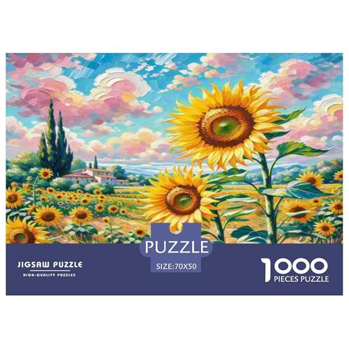 Sonnenblumen Puzzles 1000 Teile Schwer Puzzle Spielzeug Pädagogisches Spiel Impossible Herausforderung Spielzeug Für Erwachsene Und Kinder Ab 14 Jahren 70x50cm/1000pcs Sonnenblumen Puzzles 1000 Teile Schwer Puzzle Spielzeug Pädagogisches Spiel Impossible Herausforderung Spielzeug Für Erwachsene Und Kinder Ab 14 Jahren 70x50cm/1000pcs von WKASLDNS