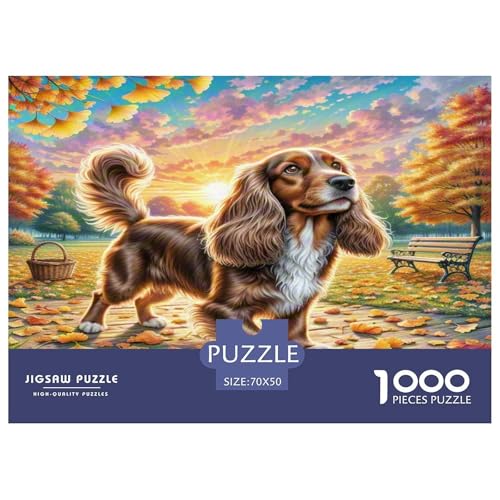 Spielzeug Langhaarer Ohrhund Puzzles 1000-teilige Schwer Puzzle Spielzeug Lernspiel Impossible Herausforderungsspielzeug Für Erwachsene Und Kinder in Bewährter 70x50cm/1000pcs Spielzeug Langhaarer Ohrhund Puzzles 1000-teilige Schwer Puzzle Spielzeug Lernspiel Impossible Herausforderungsspielzeug Für Erwachsene Und Kinder in Bewährter 70x50cm/1000pcs von WKASLDNS
