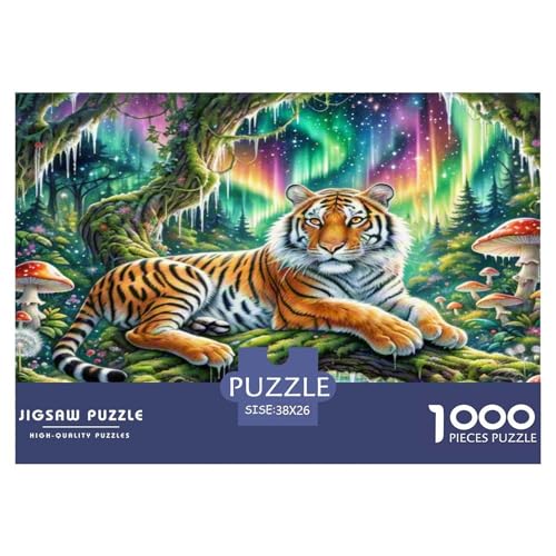 Tiger Puzzle 1000 Teile Schwer Puzzle Spielzeug Lernspiel Impossible Herausforderung Spielzeug Für Erwachsene Und Kinder in Bewährter 38x26cm/1000pcs Tiger Puzzle 1000 Teile Schwer Puzzle Spielzeug Lernspiel Impossible Herausforderung Spielzeug Für Erwachsene Und Kinder in Bewährter 38x26cm/1000pcs von WKASLDNS