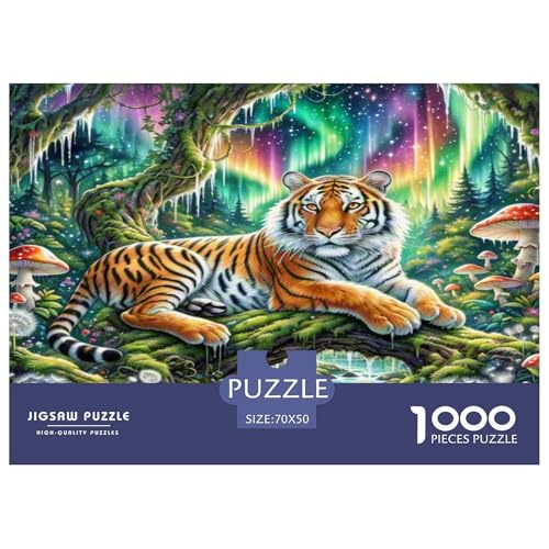 Tiger Puzzle 1000 Teile Schwer Puzzle Spielzeug Pädagogisches Spiel Impossible Herausforderungsspielzeug Für Erwachsene Kinder 70x50cm/1000pcs Tiger Puzzle 1000 Teile Schwer Puzzle Spielzeug Pädagogisches Spiel Impossible Herausforderungsspielzeug Für Erwachsene Kinder 70x50cm/1000pcs von WKASLDNS