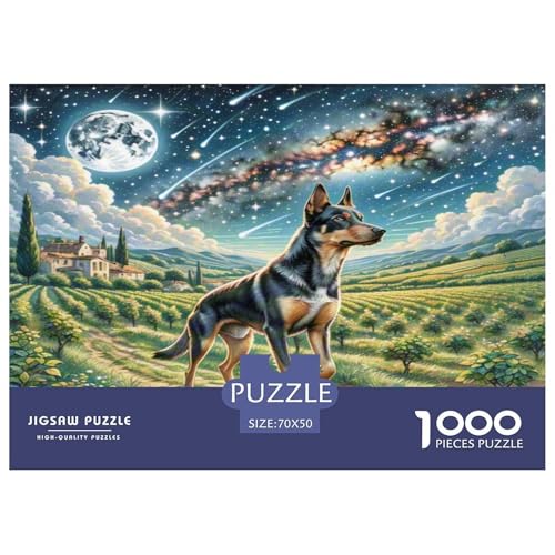 Tschechischer Wolfhund Puzzles 1000 Teile Schwer Puzzle Spielzeug Lernspiel Impossible Herausforderung Spielzeug Für Erwachsene Und Kinder in Bewährter 70x50cm/1000pcs von WKASLDNS