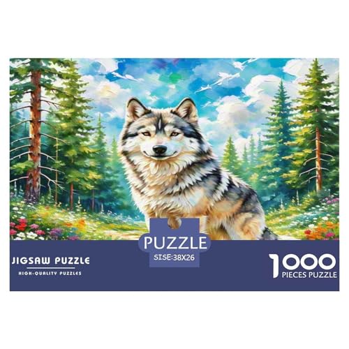 Wolf Puzzles 1000 Teile Schwer Puzzle Spielzeug Pädagogisches Spiel Impossible Herausforderungsspielzeug Für Erwachsene Und Kinder Ab 14 Jahren 38x26cm/1000pcs Wolf Puzzles 1000 Teile Schwer Puzzle Spielzeug Pädagogisches Spiel Impossible Herausforderungsspielzeug Für Erwachsene Und Kinder Ab 14 Jahren 38x26cm/1000pcs von WKASLDNS