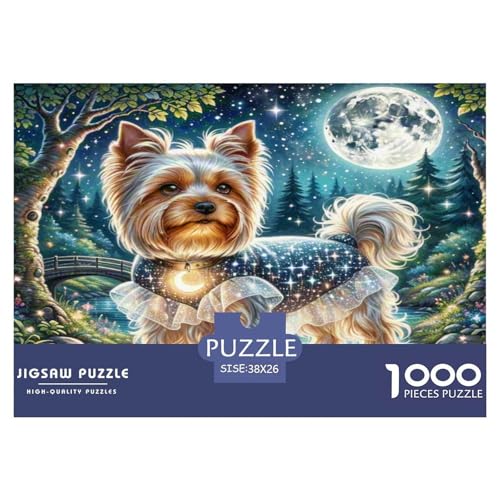 Yorkshire Terrier Puzzle 1000 Teile Schwer Puzzle Spielzeug Lernspiel Impossible Herausforderung Spielzeug Für Erwachsene Kinder 38x26cm/1000pcs Yorkshire Terrier Puzzle 1000 Teile Schwer Puzzle Spielzeug Lernspiel Impossible Herausforderung Spielzeug Für Erwachsene Kinder 38x26cm/1000pcs von WKASLDNS