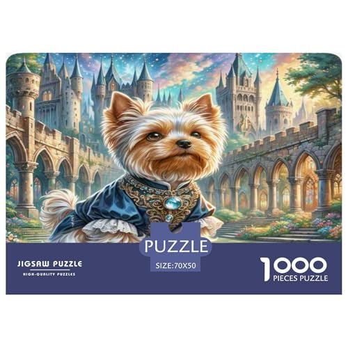 Yorkshire Terrier Puzzle 1000 Teile Schwer Puzzle Spielzeug Pädagogisches Spiel Impossible Herausforderungsspielzeug Für Erwachsene Und Kinder Ab 12 Jahren 70x50cm/1000pcs Yorkshire Terrier Puzzle 1000 Teile Schwer Puzzle Spielzeug Pädagogisches Spiel Impossible Herausforderungsspielzeug Für Erwachsene Und Kinder Ab 12 Jahren 70x50cm/1000pcs von WKASLDNS