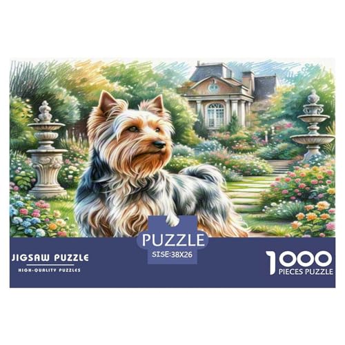 Yorkshire Terrier Puzzle 1000-teilige Schwer Puzzle Spielzeug Pädagogisches Spiel Impossible Herausforderungsspielzeug Für Erwachsene Kinder 38x26cm/1000pcs Yorkshire Terrier Puzzle 1000-teilige Schwer Puzzle Spielzeug Pädagogisches Spiel Impossible Herausforderungsspielzeug Für Erwachsene Kinder 38x26cm/1000pcs von WKASLDNS