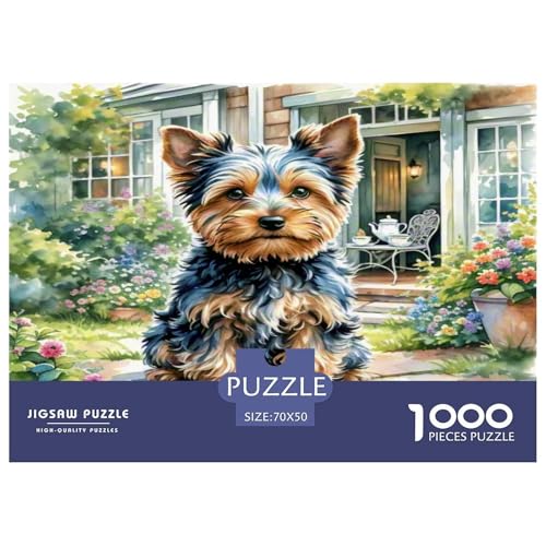 Yorkshire Terrier Puzzles 1000 Teile Schwer Puzzle Spielzeug Lernspiel Impossible Herausforderungsspielzeug Für Erwachsene Und Kinder in Bewährter 70x50cm/1000pcs Yorkshire Terrier Puzzles 1000 Teile Schwer Puzzle Spielzeug Lernspiel Impossible Herausforderungsspielzeug Für Erwachsene Und Kinder in Bewährter 70x50cm/1000pcs von WKASLDNS