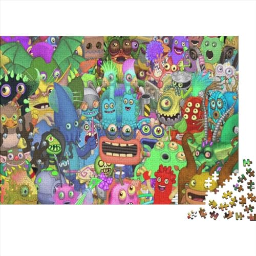 A4cff0501c8926d7f2fbead2396128d2 Puzzles für Erwachsene, 1000-teiliges Puzzle für Erwachsene, Holzpuzzle, lustiges Dekomprimierungsspiel, 1000 Teile (75 x 50 cm) von WKMoney