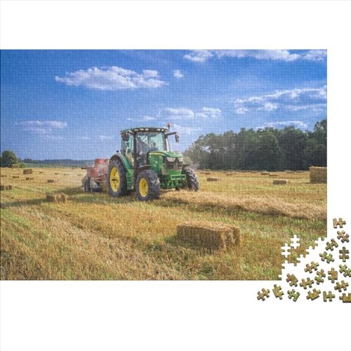 Bauernhof-Traktor-Puzzle, 1000 Teile, für Erwachsene, Puzzle für Erwachsene, 1000 Teile, Lernspiele, 1000 Teile (75 x 50 cm) von WKMoney