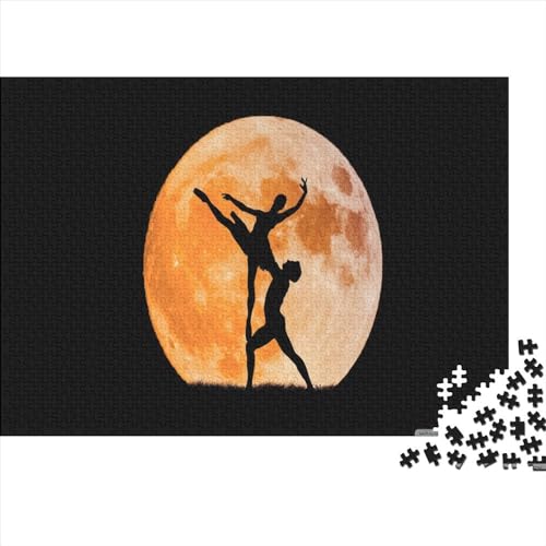 Kreative rechteckige Puzzles für Erwachsene, 500 Teile, Dancing_Moonlight, Holzpuzzles, Puzzle zum Anfassen, Familiendekoration, 500 Stück (52 x 38 cm) von WKMoney