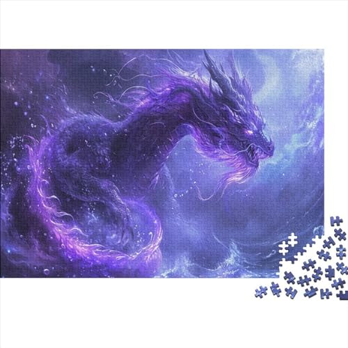 Purple_Dragon Puzzles, 500 Teile, Puzzle, kreativ, rechteckig, großes Familienpuzzlespiel, Kunstwerk für Erwachsene, Teenager, 500 Teile (52 x 38 cm) von WKMoney
