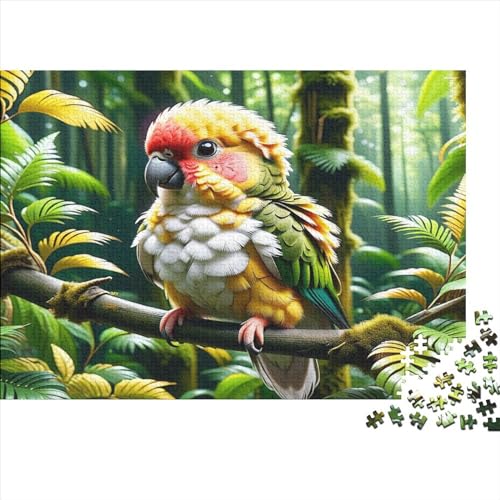 Puzzle Bunte Papageien-Puzzles für Erwachsene 300 Teile Holzpuzzle Wandkunst-Puzzlespiele 300 Teile (40 x 28 cm) von WKMoney