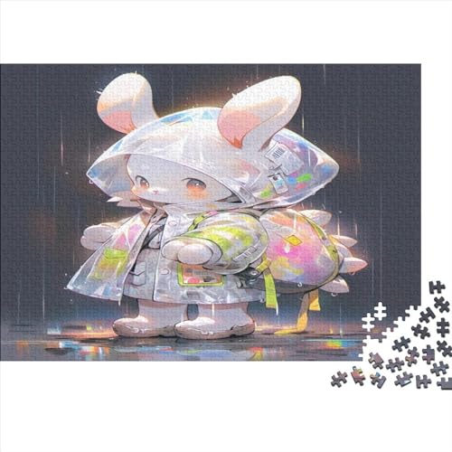 Puzzles 1000 Teile für Erwachsene | Süße Kaninchen-Rätsel | 1000 Teile Puzzle Lernspiele Heimdekoration Puzzle 1000 Teile (75x50cm) von WKMoney