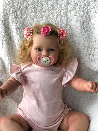 WKYUWS Reborn Baby Doll Boy 17 Inch Handmade Washable Reborn Babies Soft Vin-yl Body von WKYUWS