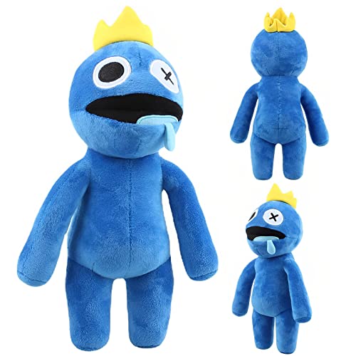 Rainbow Friends Püsch Blue, 30 cm Rainbow Friends Kuscheltiere, Plüschtier Rainbow Friends Plush Toy Blaues Spielzeug für Kinder, Junge, Mädchen Weihnachten Geburtstag Geschenke (blau) von WKxinxuan