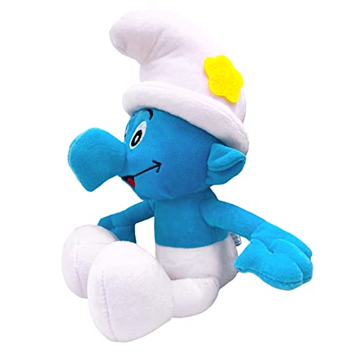 Schlümpfe Kuscheltier, 30 CM Schlümpfe Plüschtier Stofftier Plüsch, Gefüllte Plüschtiere Kinders Spielzeug Smurfs Puppe Kuscheltier für Jungen und Mädchen Geburtstage, Weihnachten, Geschenke von WKxinxuan