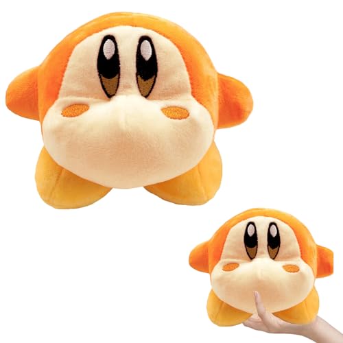 WKxinxuan Kirby Kuscheltier, Kirby Plüschtier für Kinder, 12 cm Stofftier Kirby Plüschtiere Puppe Kawaii Plüsh, Weiche Schlafkissen Mädchen Jungen Geburtstag Weihnachten Geschenk Spielzeug (Orange) von WKxinxuan