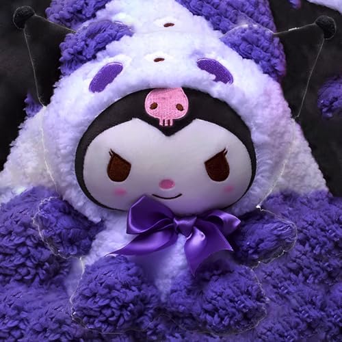 WKxinxuan Kuromi Plush, Sanrio Kuscheltier, 22 cm My Melody Plush Cinnamoroll Plüsch Kuromi Plüschtier Stofftiere Plüschpuppen für Kinder und Mädchen Weihnachten Geburtstagsgeschenk WKxinxuan Kuromi Plush, Sanrio Kuscheltier, 22 cm My Melody Plush Cinnamoroll Plüsch Kuromi Plüschtier Stofftiere Plüschpuppen für Kinder und Mädchen Weihnachten Geburtstagsgeschenk von WKxinxuan