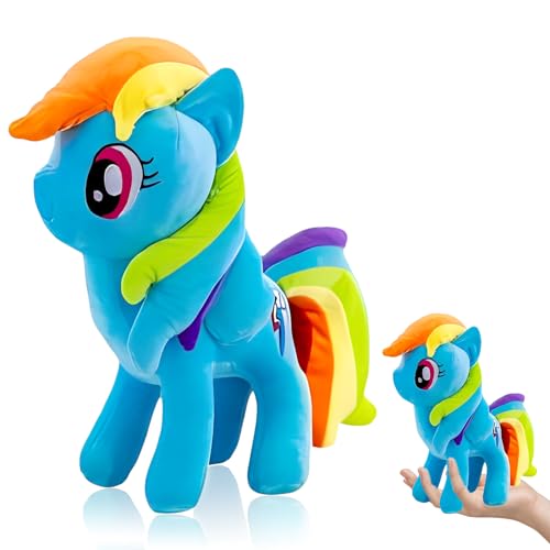 WKxinxuan Rainbow Dashs Kuscheltier Rainbow Plüschtier, 20cm Rainbow Dash Anime Kawaii Plush Figuren Merch, Stofftier Plüsch für Kinder Spielzeug Geburtstag Weihnachten Geschenk Plushies von WKxinxuan