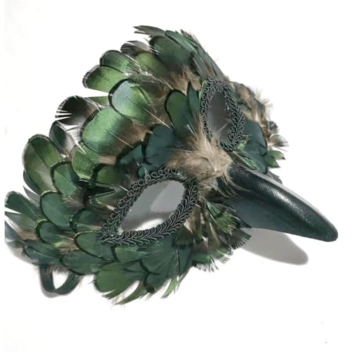 WLIHDB Maskerade-Maske Federmaske, halbes Gesicht, Make-up, Ball, Party, Bühne, Performance, Maske, Maskerade-Maske FüR Ball von WLIHDB